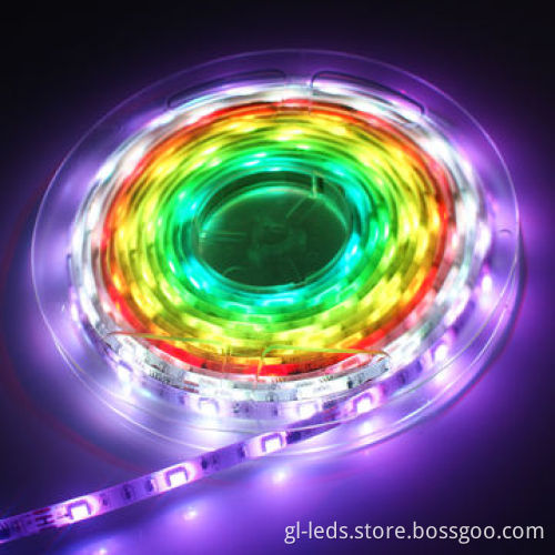 36w 150pcs 5050 RGB lEDs 5m digital LED strip